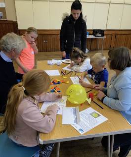 Children taking part in a variety of crafts at Whitehall Road Messy Church, Bensham, Gateshead