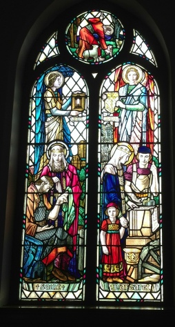 The St Margaret of Scotland window of Whitehall Road Methodist in Bensham, Gateshead.